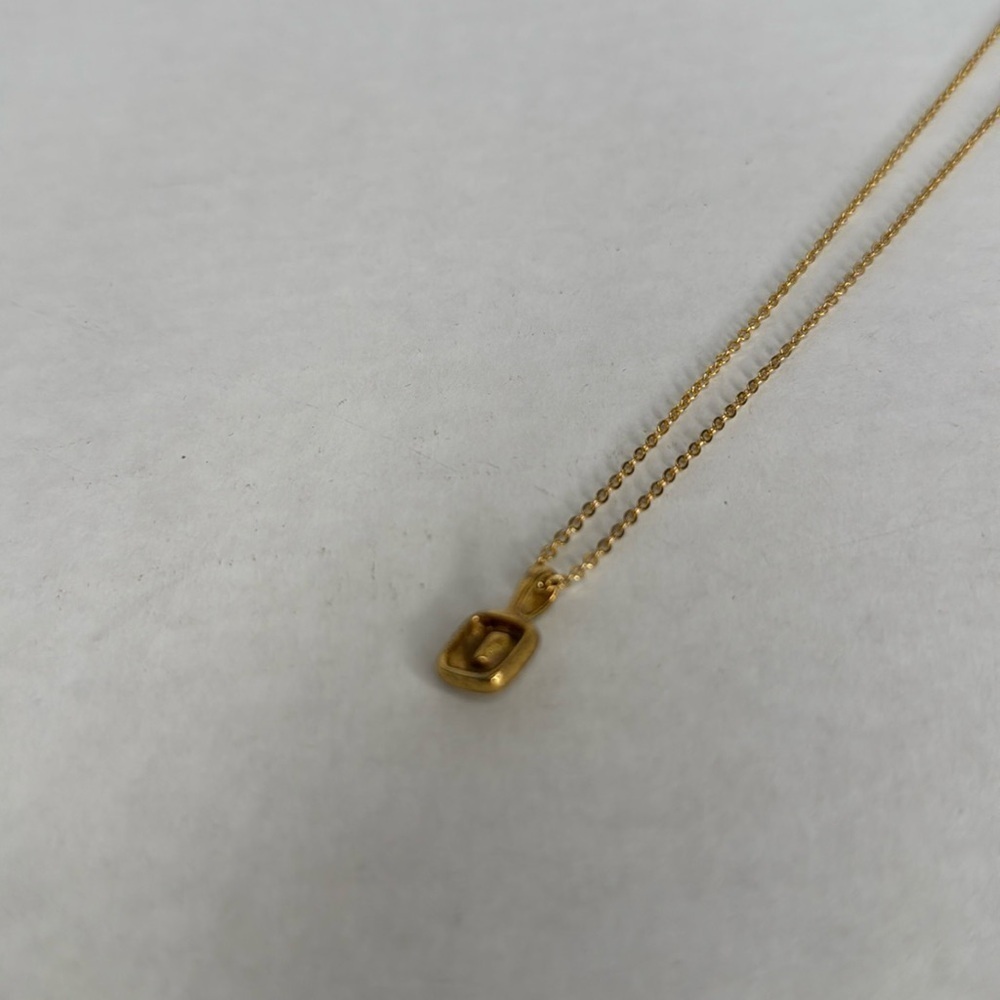 Vintage Gold Toned Minimalist Necklace lot A9 - Picture 7 of 8